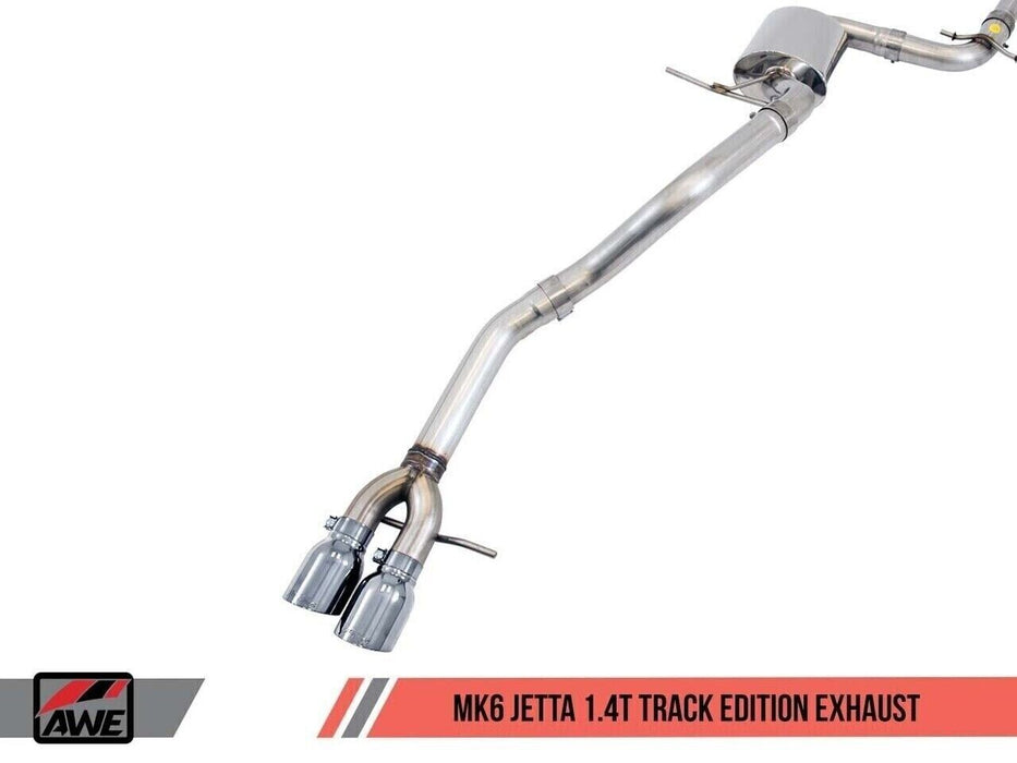 AWE 3020-22032 Tuning for 09-14 Volkswagen Jetta Mk6 1.4T Track Exhaust-Silver
