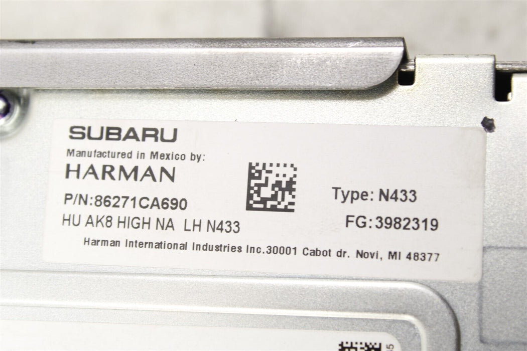 2020 Subaru BRZ Harman Radio Navigation Unit 86271CA690 Factory OEM 20
