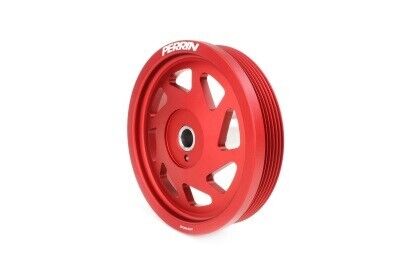 Perrin Red Lightweight Crank Pulley for FA/FB Engines w/Small Hub