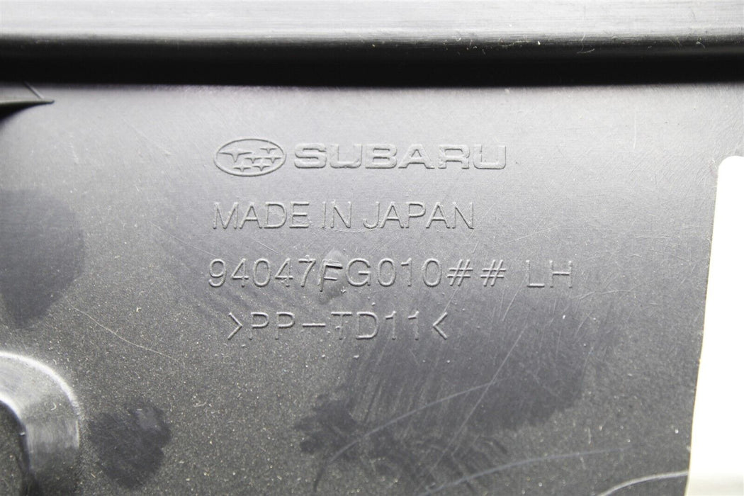 2008-2014 Subaru WRX Driver Rear Left Hatch Cargo Cover Trim OEM 08-14