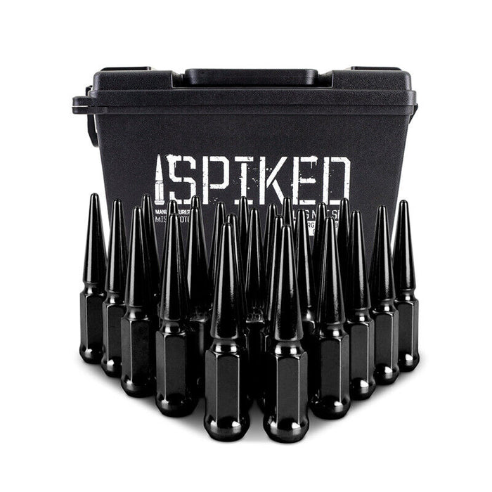 Mishimoto MMLG-SP1215-24BK Mishimoto Spiked Lug Nuts, M12x1.5, 24-PC Set