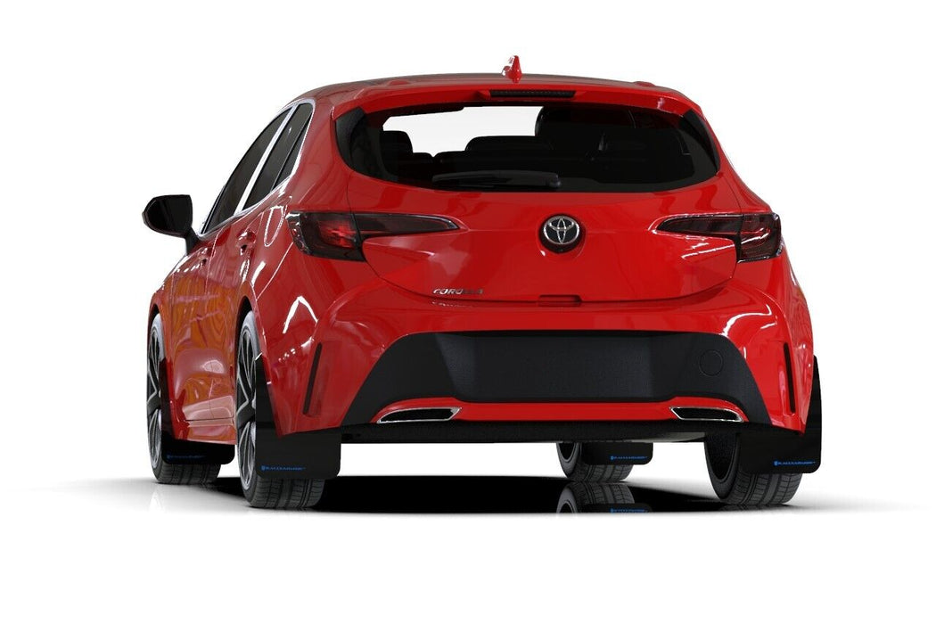 Rally Armor Mud Flaps For 2018-2022 Toyota Corolla Hatchback w White Logo