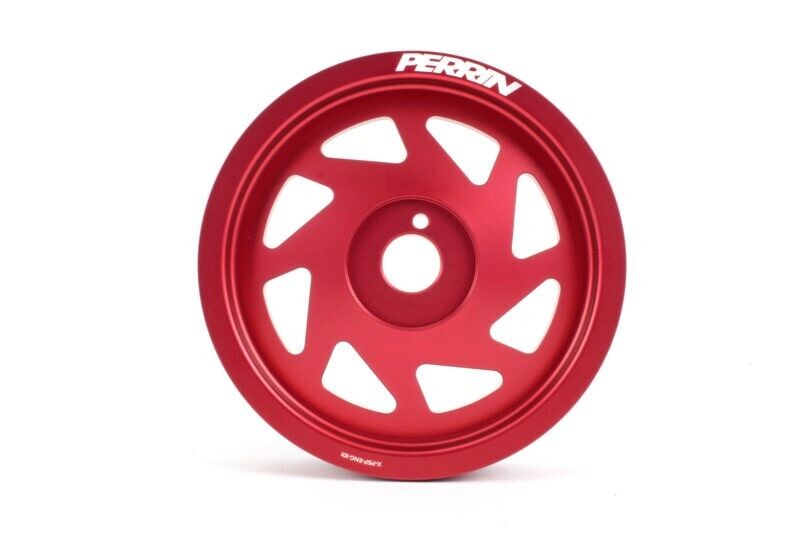 Perrin Red Lightweight Crank Pulley for FA/FB Engines w/Large Hub
