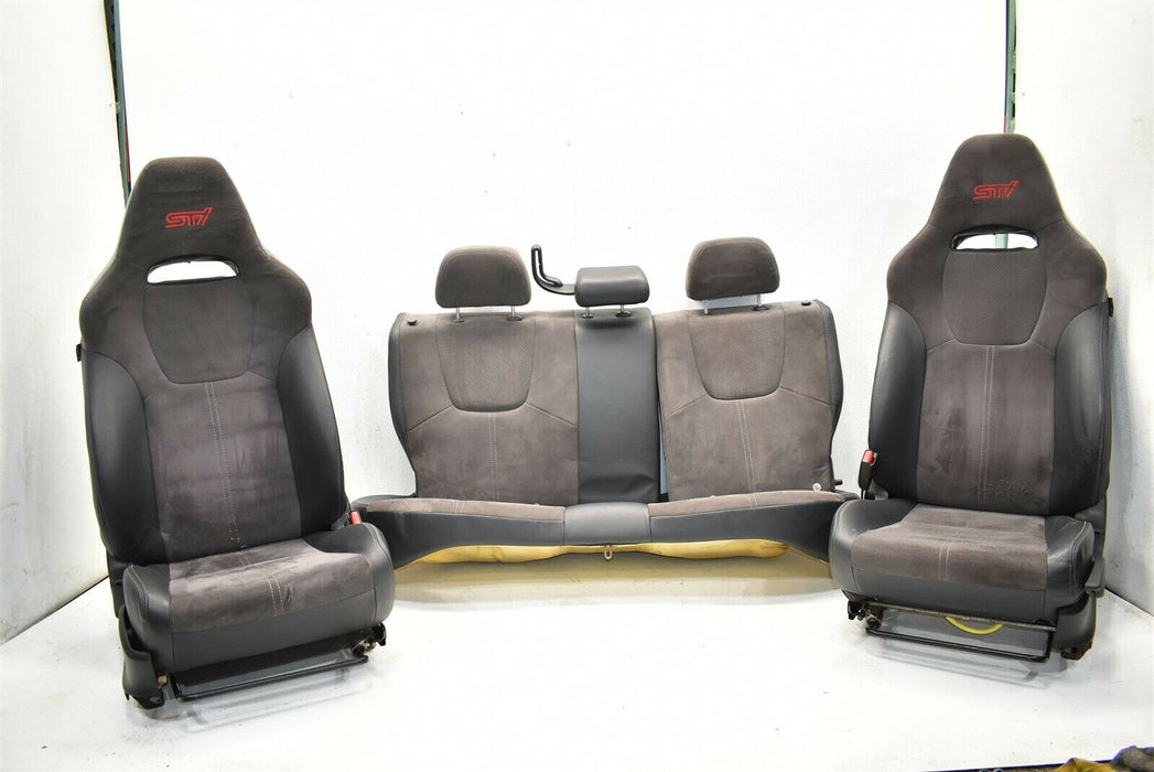 2008-2014 Subaru WRX STI Seat Set Front Rear Seats 08-14