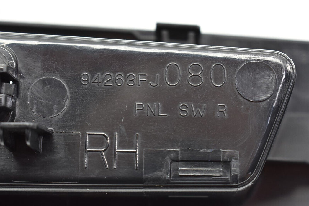 15-18 Subaru WRX STI Window Switch Trim Rear Right Passenger RH 2015-2018