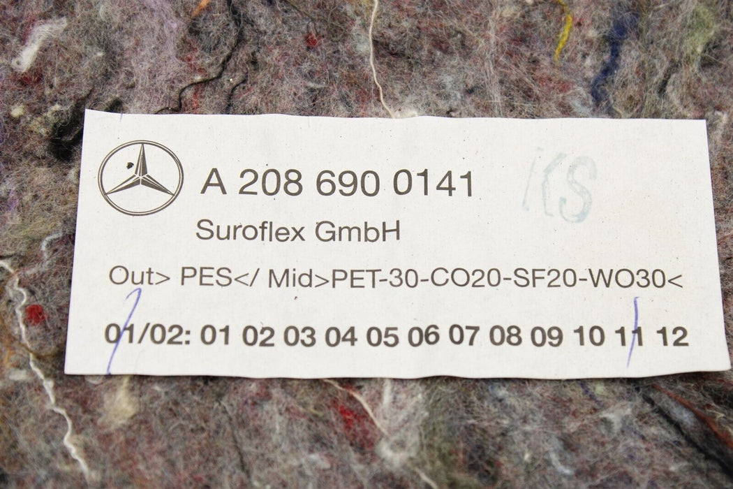 2002 Mercedes CLK55 AMG Convertible Rear Carpet Cover Panel 2086900141 98-02