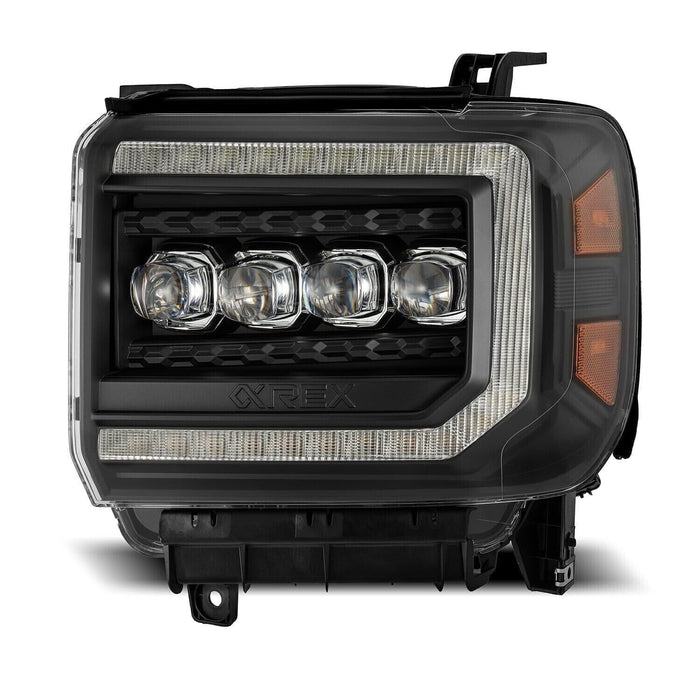 AlphaRex Black NOVA LED Headlights for 2015-2018 GMC Sierra 1500/2500/3500