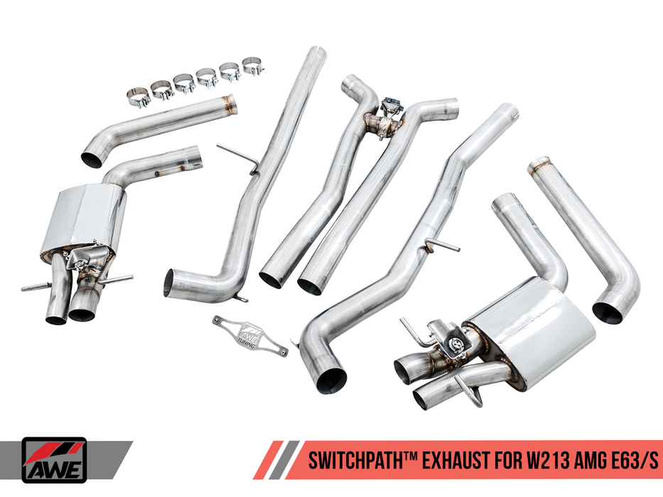 AWE for 2018-2020 MERCEDES E63 E63S AMG W213 SEDAN SWITCHPATH EXHAUST SYSTEM