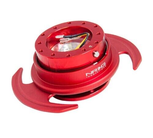 NRG Quick Release Kit Gen 3.0 - Red Metal Body / Red Ring w/Handles SRK-650RD