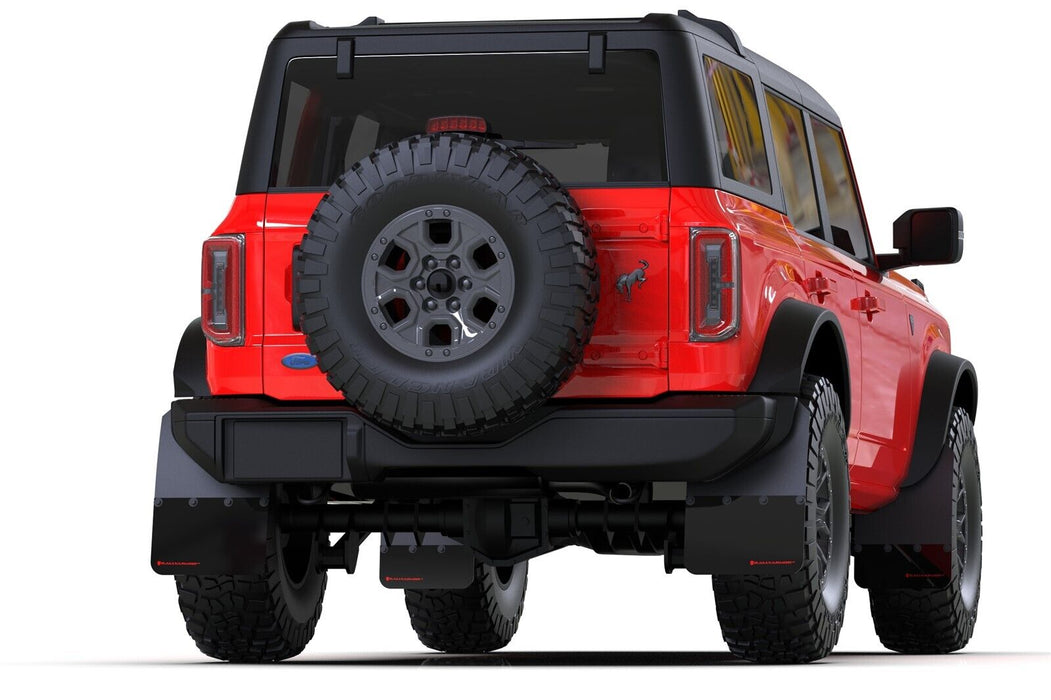 Rally Armor for 2021-2023 Bronco Black/Red NO RAPTOR/SPORT/RUNNING BOARDS