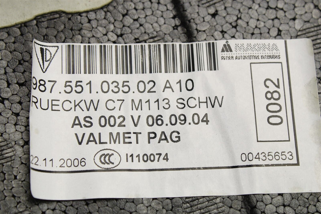 2006-2012 Porsche Cayman Interior Carpet Trim Panel Rear 98755103502 06-12