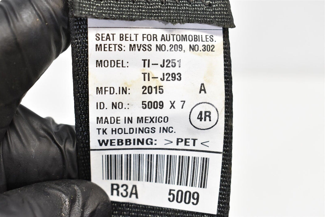 2012-2015 Honda Civic Si Seat Belt Assembly Rear Right Passenger RH OEM 12-15