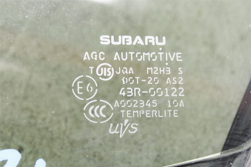 2015-2019 Subaru WRX Rear Left Corner Glass LH 15-19