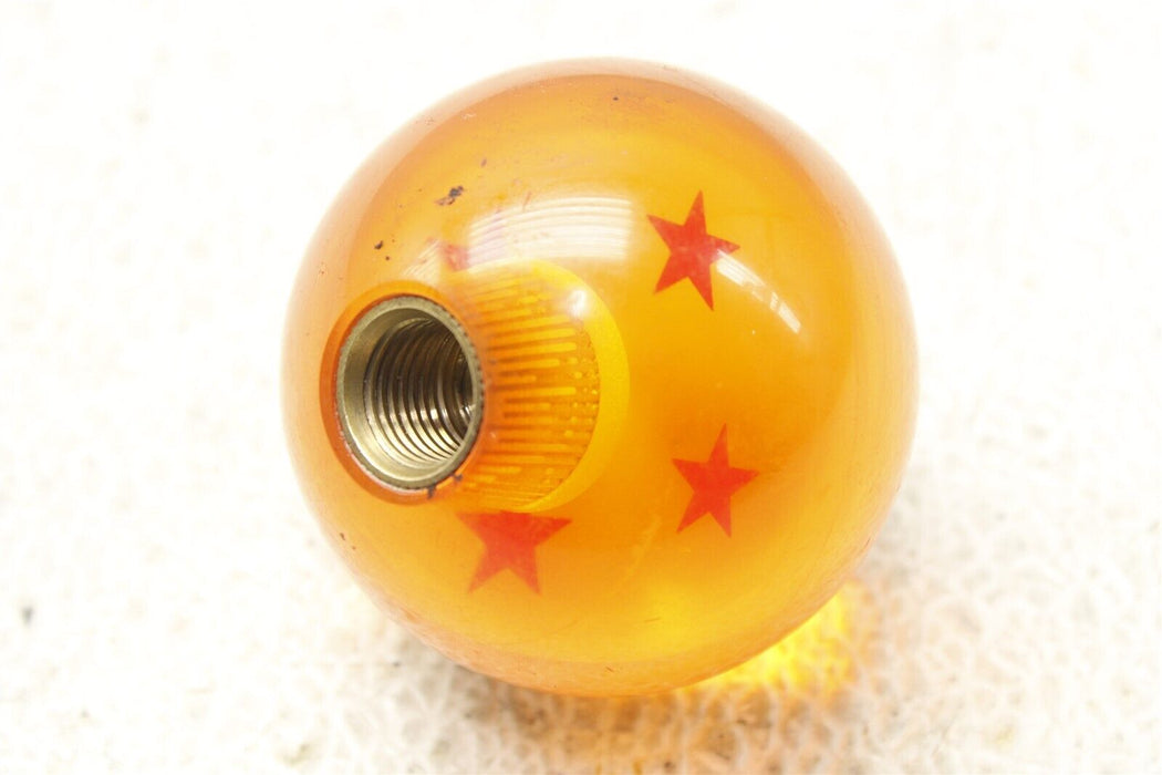 M12X1.25 MT Manual Stick 2.26 Shift Knob 4 Star Orange Round Dragon Ball