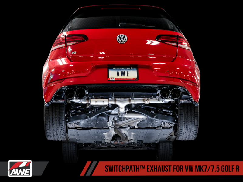 AWE 3015-43140 Track Edition Exhaust System Kit For Volkswagen MK7 Golf R NEW