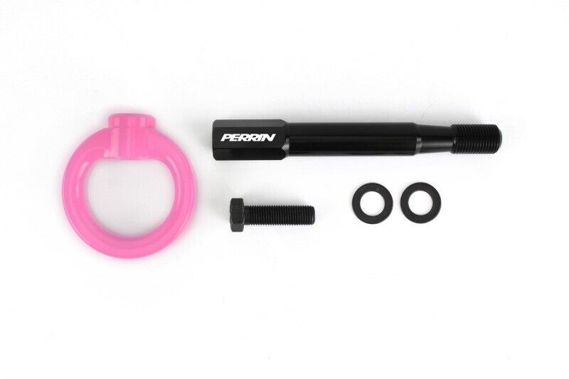 Perrin Front Tow Hook Hyper Pink for 18-20 Subaru WRX/STI & 13-19 BRZ/FR-S/86