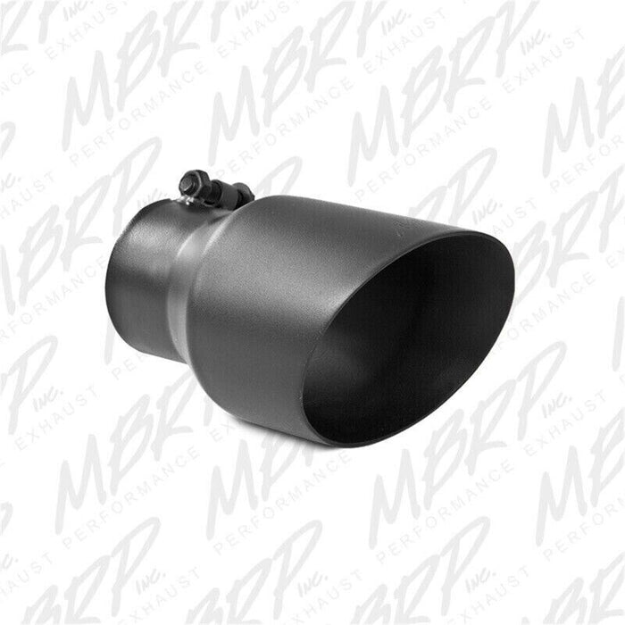 MBRP T5151BLK Exhaust Tail Pipe Tip 4.5" OD Dual Wall Angled 3" Inlet 8" Length