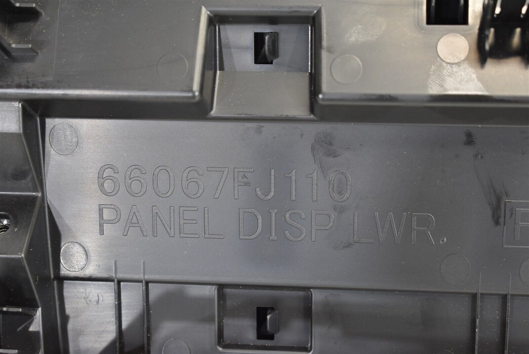 2015-2019 Subaru WRX STI Lower Instrument Panel Display Cover 66067FJ110 15-19