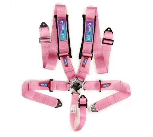 NRG SBH-B6PCPK 5PT 3in. Seat Belt Harness / Cam Lock - Pink
