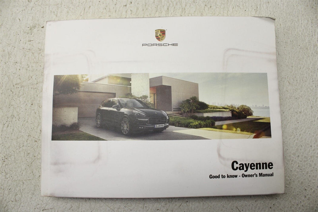 2017 Porsche Cayenne Owners Manual Guide Book with Case