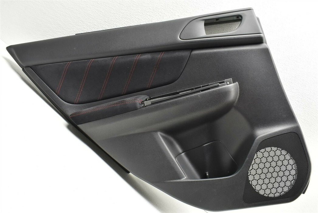 2015-2019 Subaru WRX STI Rear Left Door Panel Cover Assembly 8k Miles 15-19