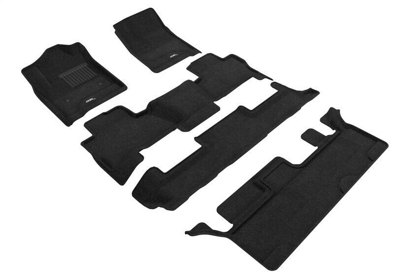 3D Maxpider  Floor Mats 1st 2nd 3rd Row  for 15-20 Chevrolet Tahoe With Bench