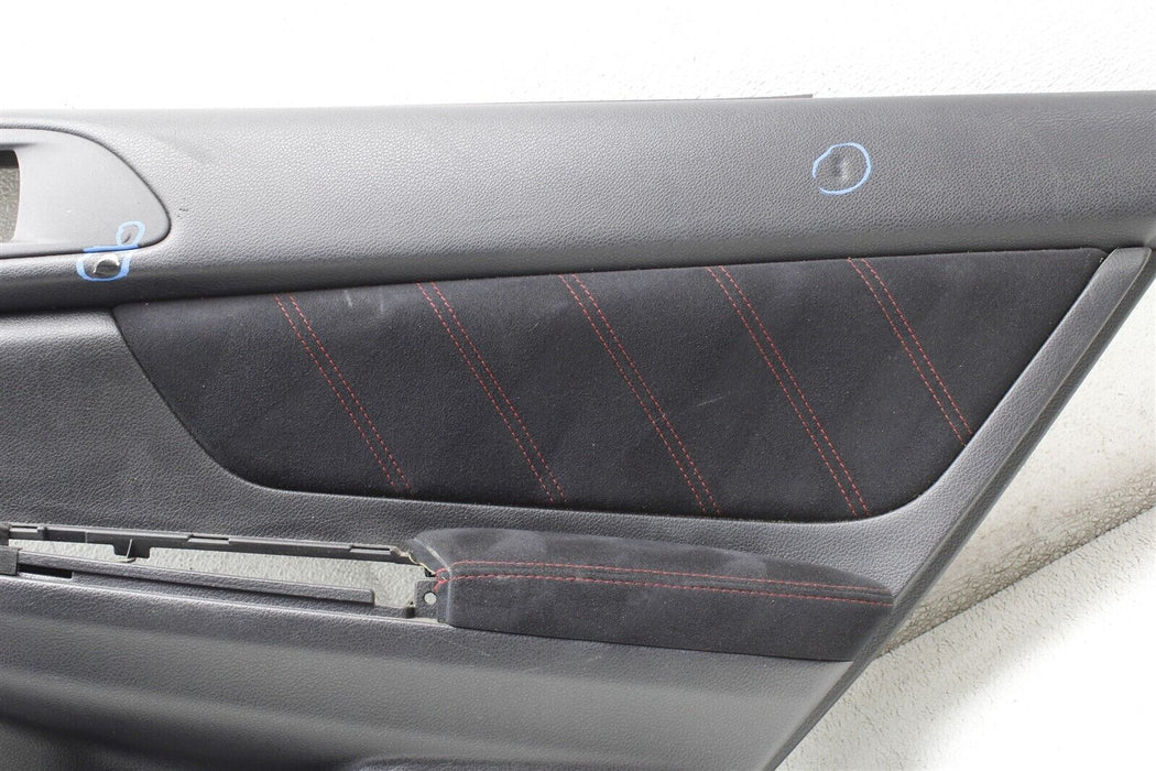 2015 Subaru WRX Passenger Rear Right Door Panel Cover Assembly OEM 15-18