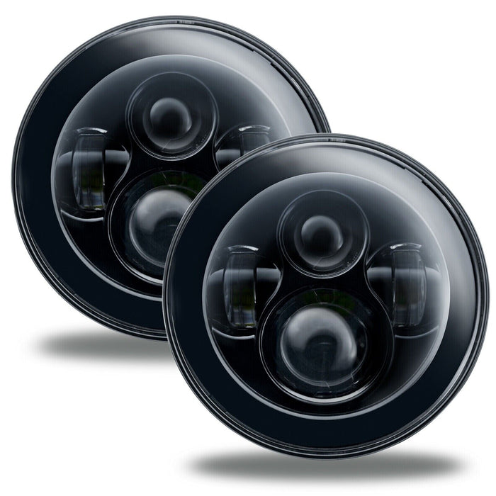ORACLE 7" High Powered LED Headlights - NO HALO - Black Bezel - # 5769-504
