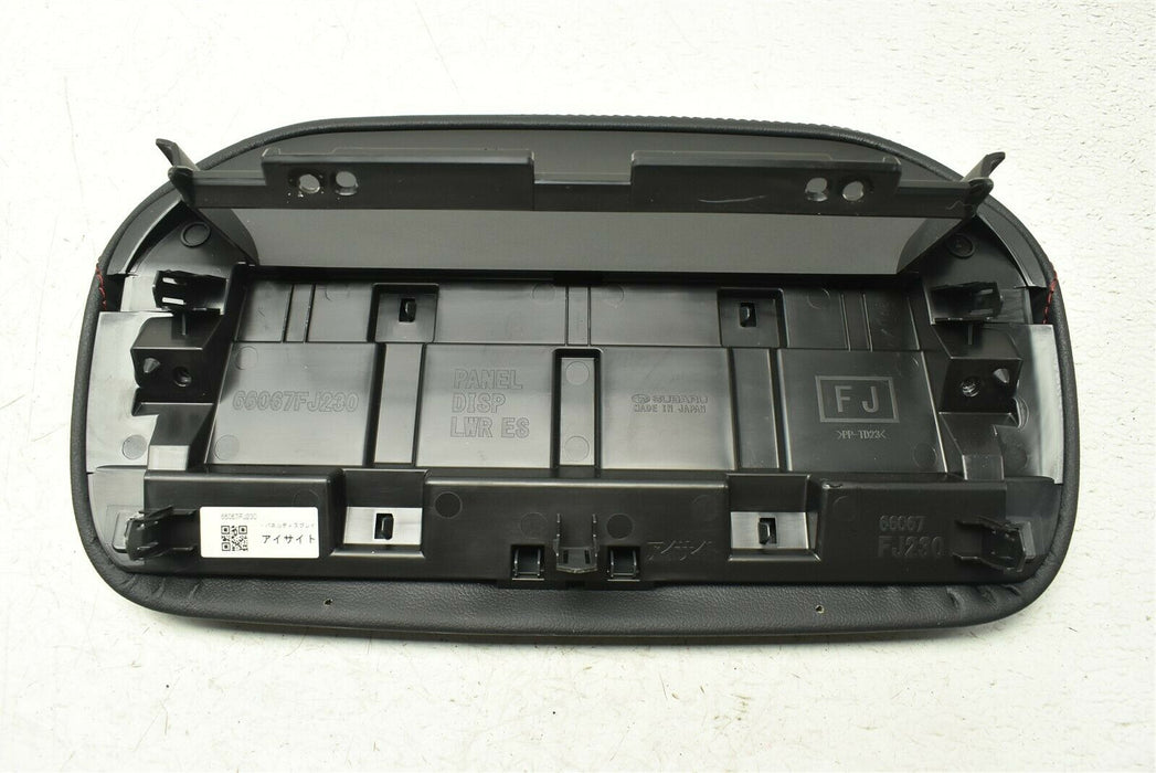 2015-2019 Subaru WRX STI Dash Lower Instrument Panel Cover Trim Leather Stitch