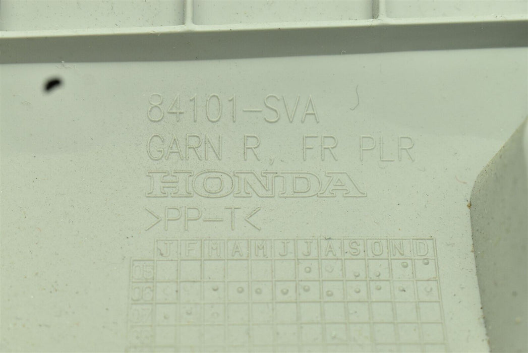 2006-2011 Honda Civic Si Coupe A Pillar Trim Panel Right Passenger RH 06-11