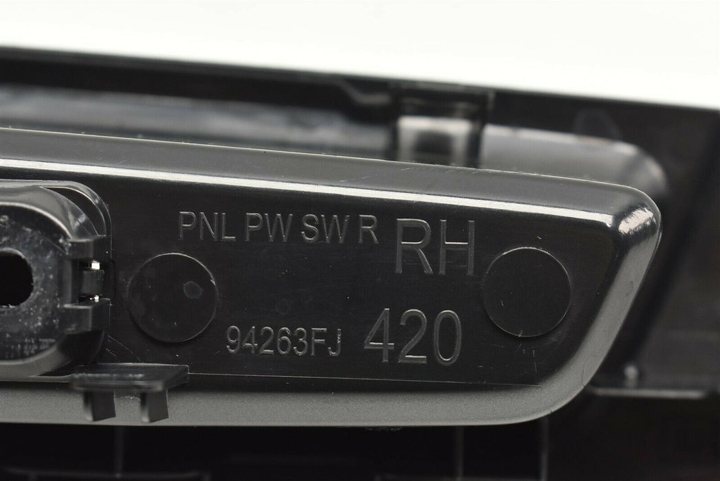 2015-2019 Subaru WRX STI Passenger Rear Right Door Switch Trim 94263FJ420 15-19
