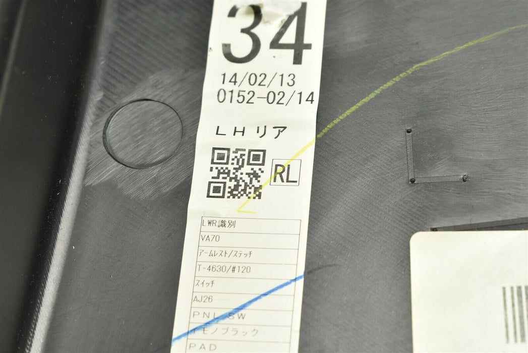 2015-2019 Subaru WRX STI Rear Left Door Panel Card Cover LH 15-19