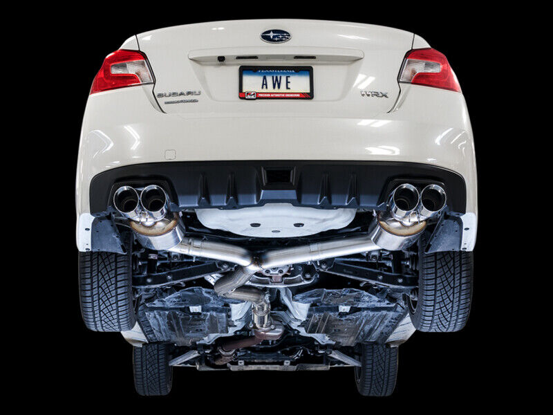 AWE 3015-42098 Tuning for 2015+ Subaru WRX VA Sedan Touring Exhaust-Silver