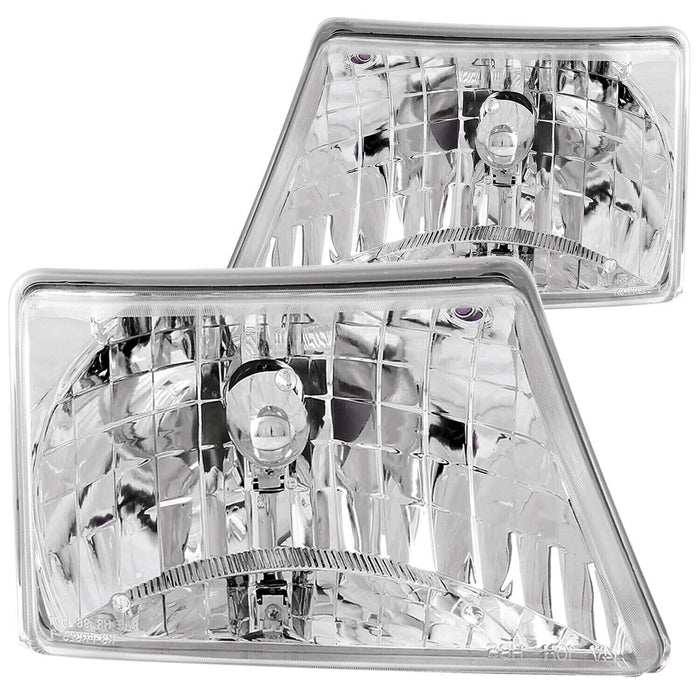 Anzo USA 111037 Crystal Headlight Set Fits 1998-2000 Ford Ranger