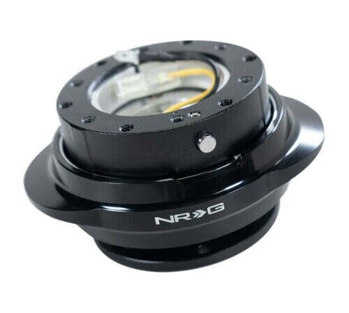 NRG SRK-220BK Steering Wheel Quick Release Gen 2.2 Shiny Black Oval Ring