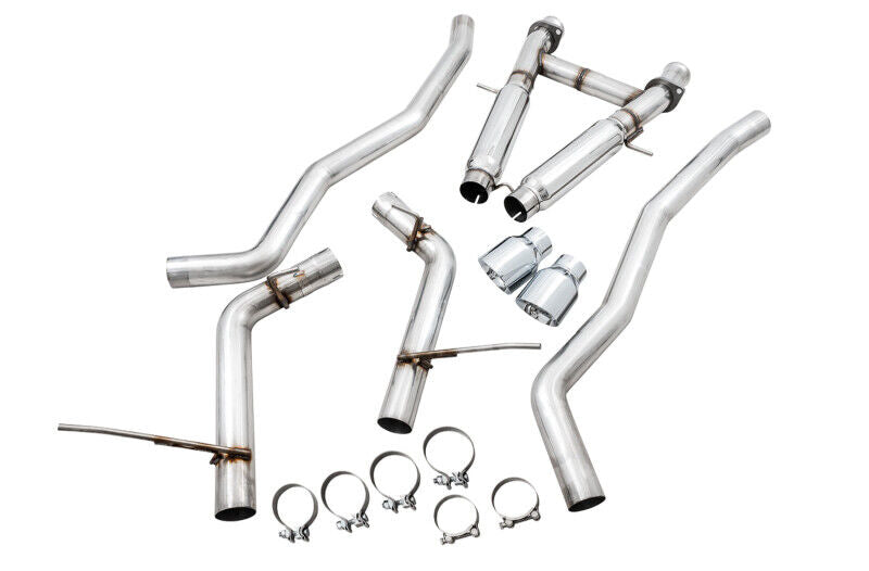AWE 3020-32061 Tuning for 14-21 Jeep Cherokee SRT Track Exhaust-Silver Tips