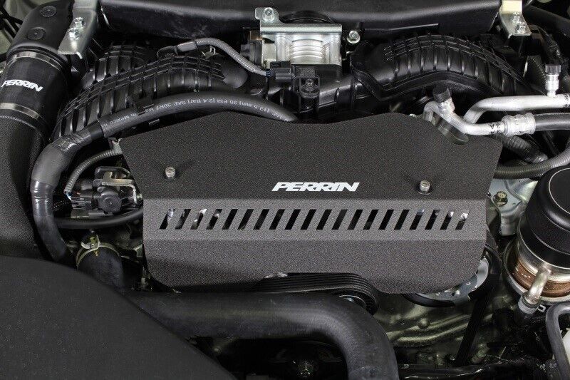 Perrin Black Alternator Pulley Cover For Subaru 2022-2023 WRX