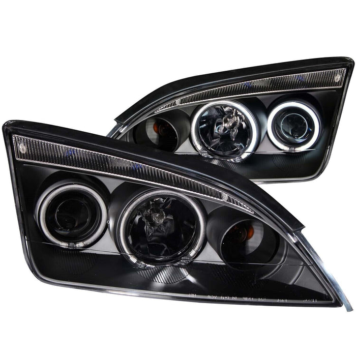 Anzo USA 121198 Projector Headlight Set w/Halo Fits 2005-2007 Ford Focus