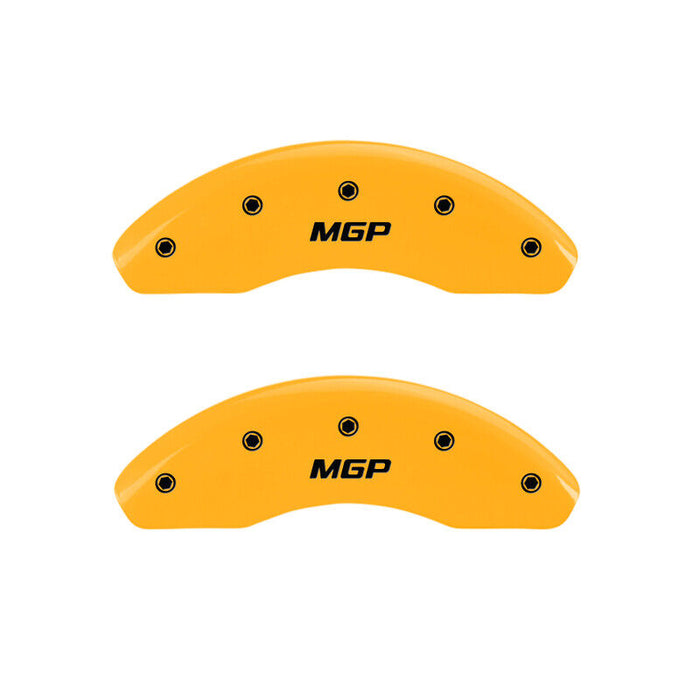 MGP Caliper Covers 31004SMGPYL Set of 4: Yellow Finish, Black MGP For 05-10 tC