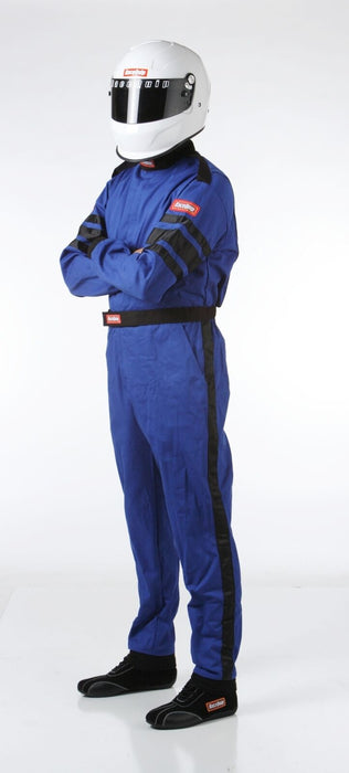 RaceQuip 110 Series Blue XX-Large Single Layer Gentle Fabric Racing Suit 110027