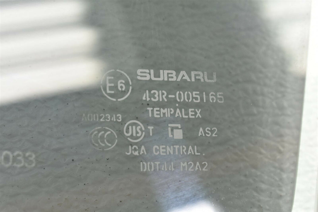 2008-2014 Subaru WRX STI Rear Left Door Glass Window OEM 08-14