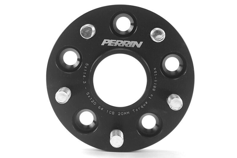 Perrin Performance PSP-WHL-220BK 20MM Wheel Spacers Adapters 5x100 to 5x114.3