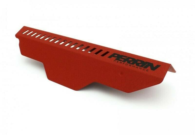 Red Perrin Alternator Pulley & Belt Cover For 02-14 WRX 04-20 STI