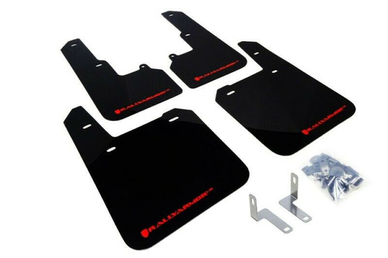 Rally Armor UR Black Mud Flaps w/ RED Logo Fits 2015-2019 Outback