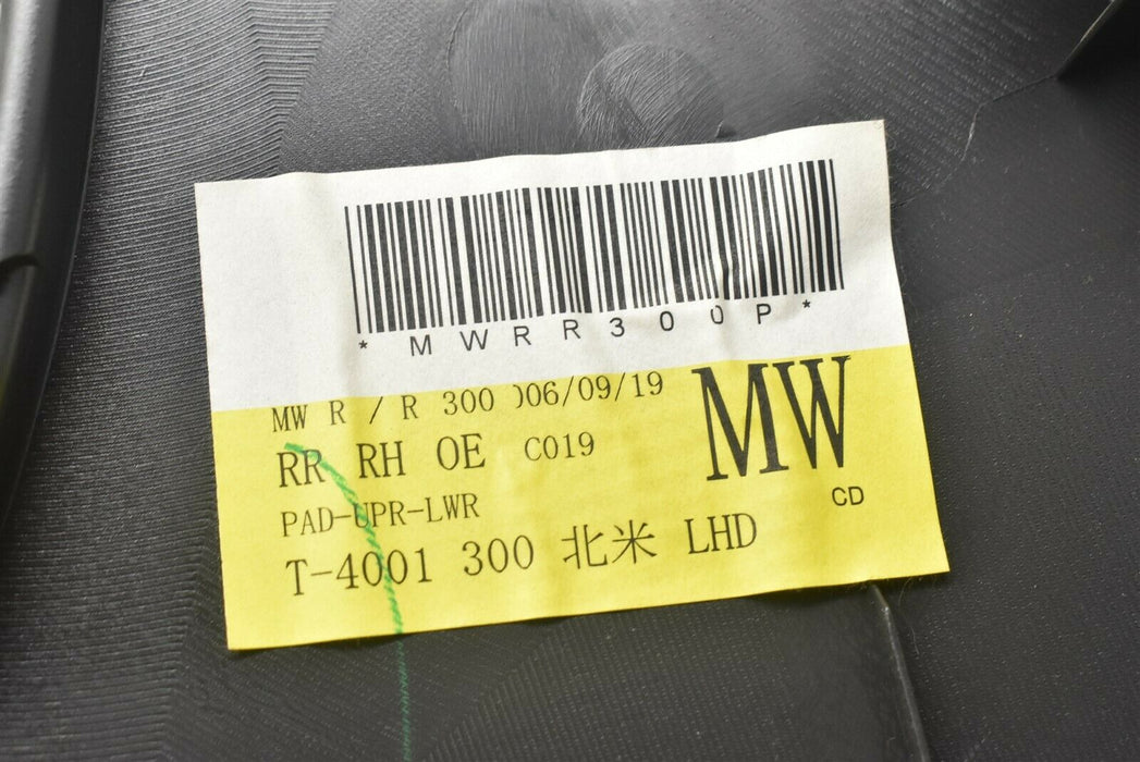 2006-2007 Subaru Impreza WRX TR Rear Right Door Panel Card Assembly OEM 06-07