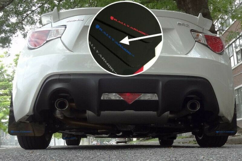Rally Armor Black UR Mud Flaps w/ Blue Logo for 2013+ Subaru BRZ and Scion FR-S