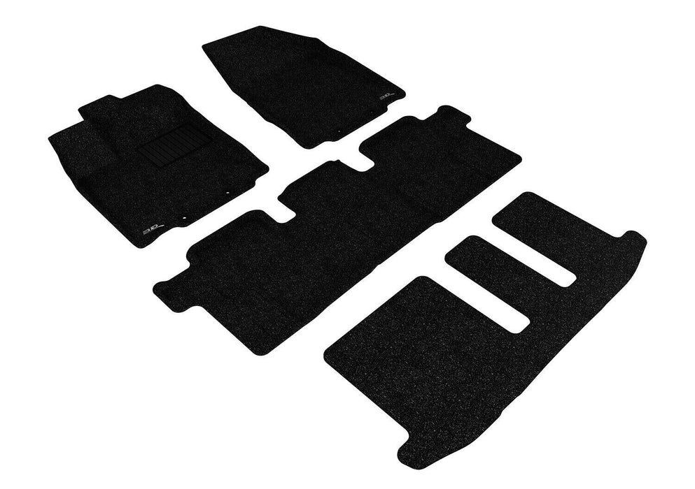 3D MAXpider All-Weather Kagu Series Black Floor Mats For 13-20 Nissan Pathfinder