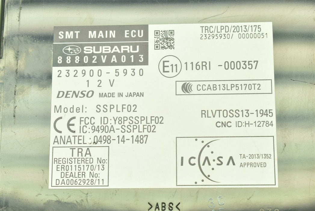 2015-2019 Subaru WRX STI Keyless Access Control Unit 88802VA013 OEM 15-19