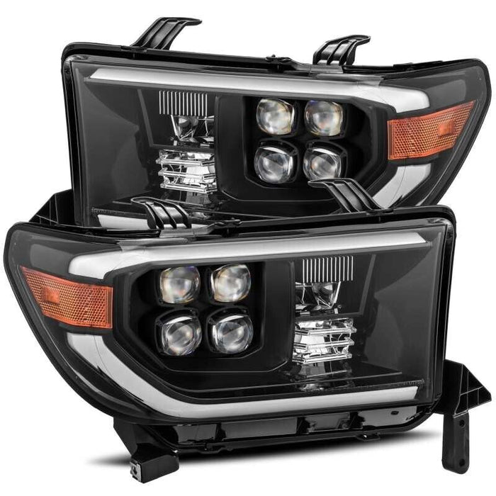 AlphaRex Jet Black Nova Series LED Headlights for 2007-2013 Toyota Tundra