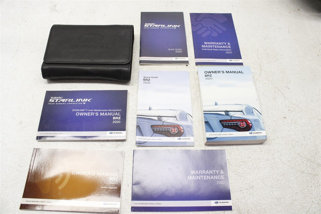 2020 Subaru BRZ Owners Manual With Booklet Holder 2k Miles FR-S